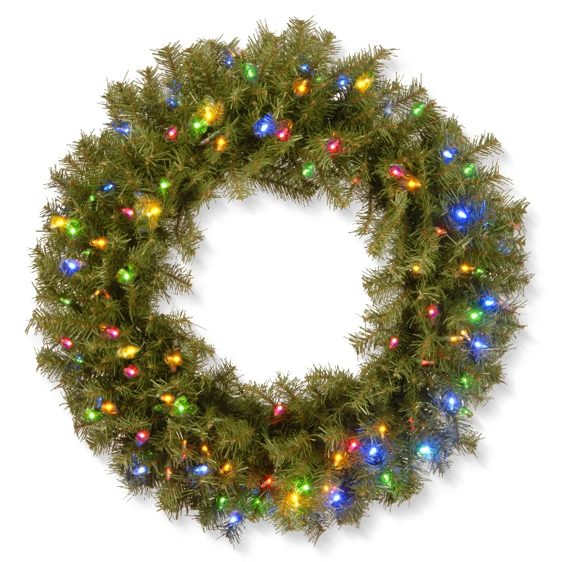 30 in.Pre-Lit Norwood Fir Wreath