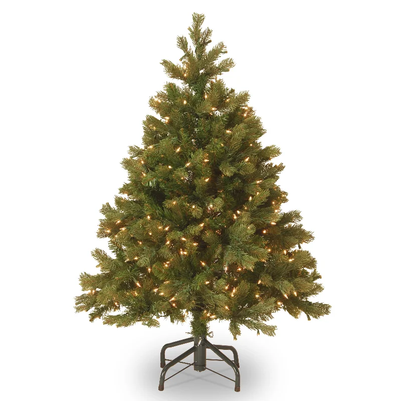 4.5 ft. Pre-Lit Downswept Douglas Fir Tree with Warm White LED Lights