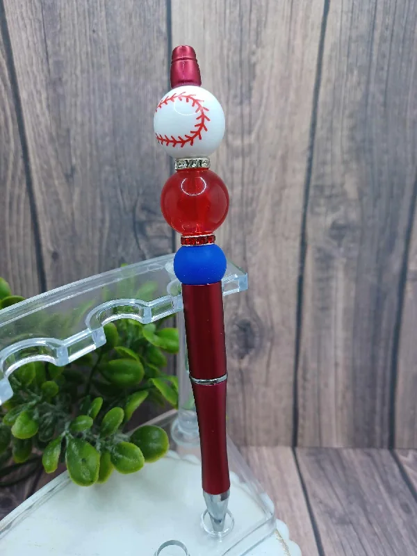 Baseball Beaded Ink Pen