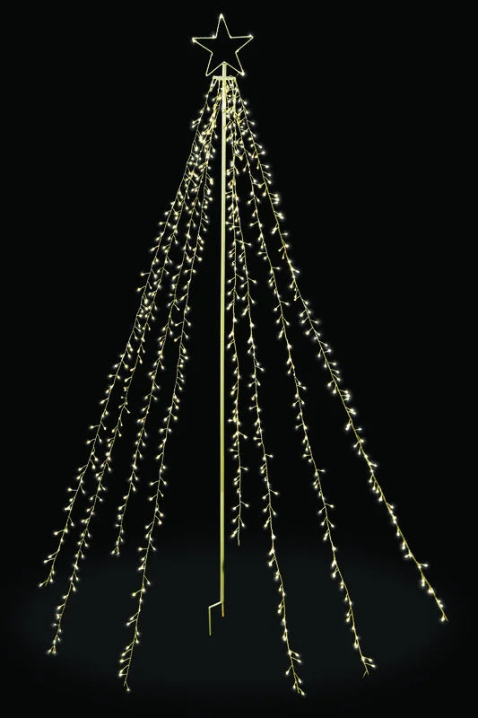 Celebrations  Cluster  LED String Tree  White  Metal  1 pk