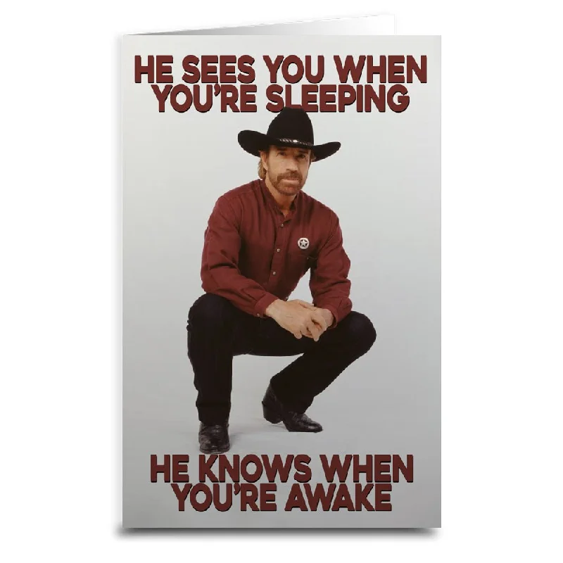 Chuck Norris Christmas Card