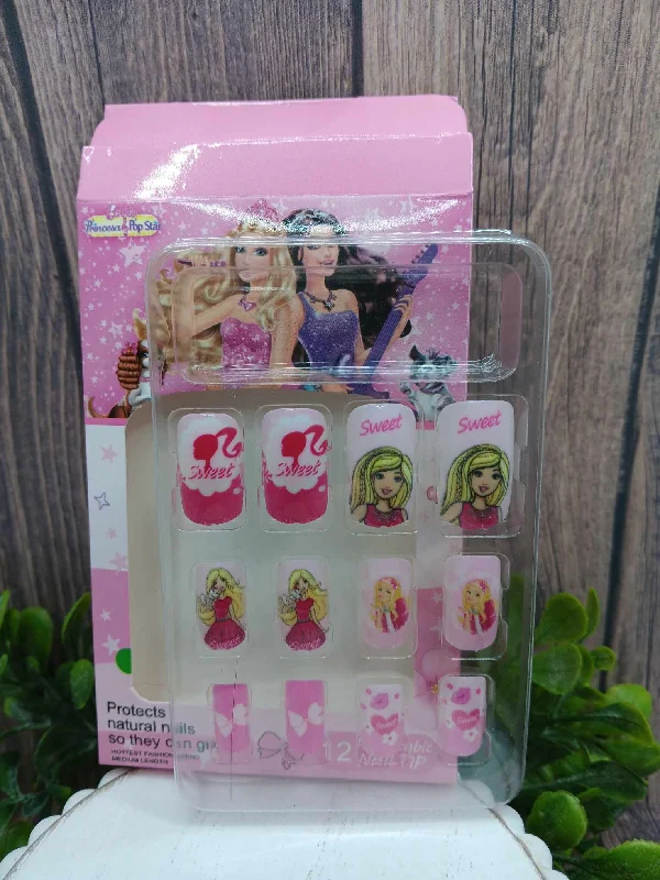 Little Girl's Doll Themed Nail Set - Set #1