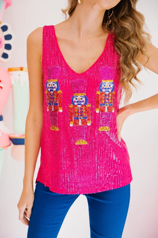 NUTCRACKER PINK SEQUIN TANK