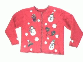 Outdoor  Winter Fun-Medium Christmas Sweater