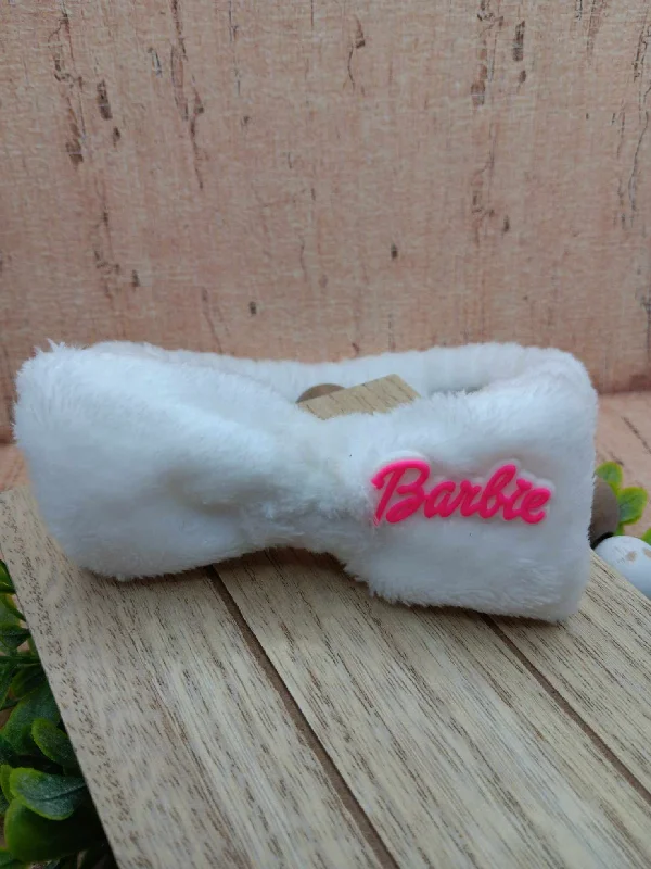 Pink Doll Themed Plush Spa Headband