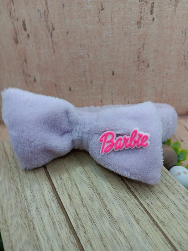 Pink Doll Themed Plush Spa Headband