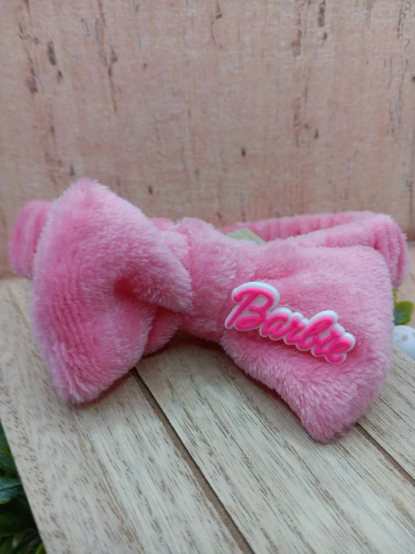 Pink Doll Themed Spa Headband - Coral