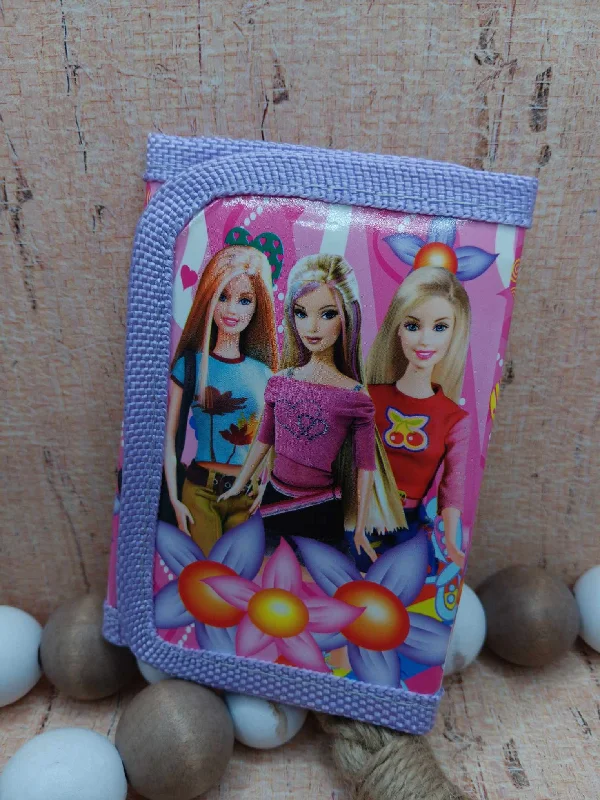 Pink Doll Themed Wallet - Purple