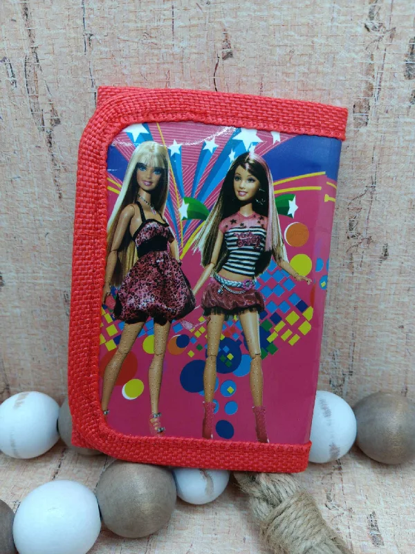 Pink Doll Themed Wallet - Red