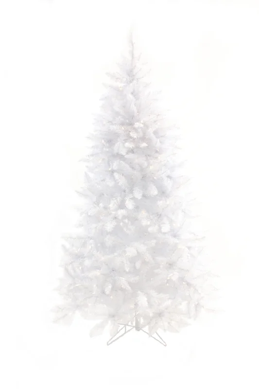 Prelit White Spruce Tree