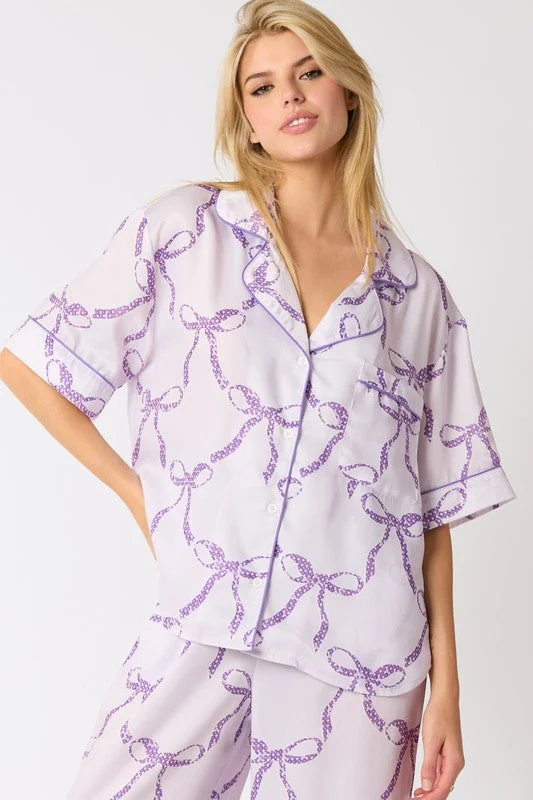 Sweet Dreams Purple Pajama Top