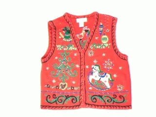 Rocking Swirliin Holiday  Fun-Small Christmas Sweater