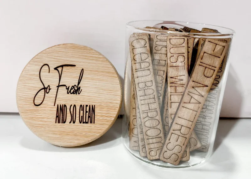 PREORDER - So Fresh & So Clean Themed Glass Jar