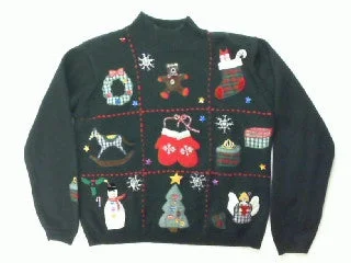 Tic Tac Toe-Small Christmas Sweater