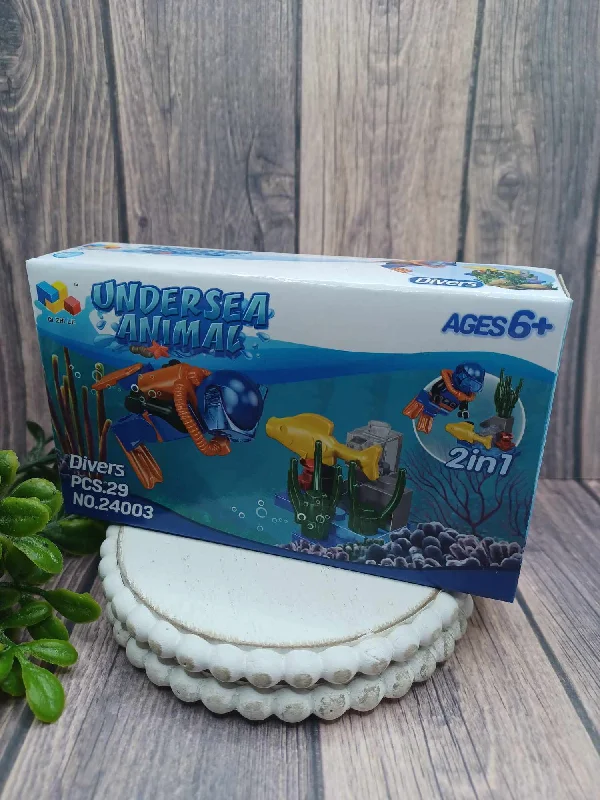 Underwater Animal Building Block Set - Divers