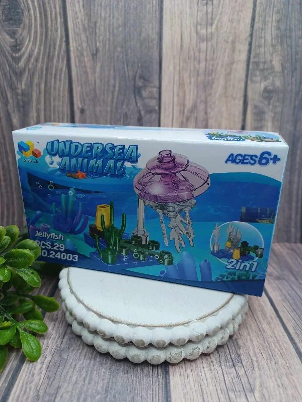 Underwater Animal Building Block Set - Jellyfish