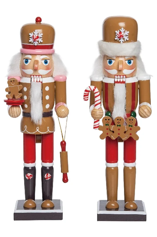 12" Wooden Gingerbread Nutcracker