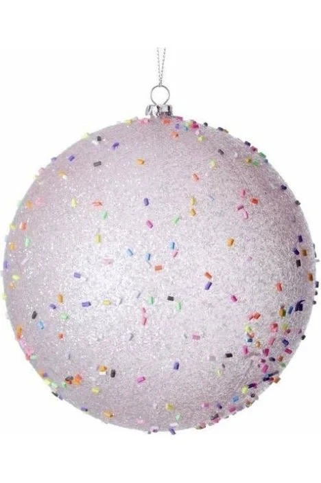 140MM Candy Sprinkle Balls Ornaments: Pink (Set of 2)