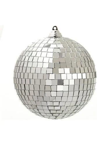 6" Silver Disco Ball Ornament