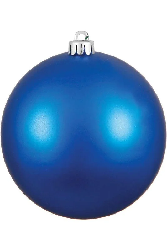 Blue Matte Ball Christmas Tree Ornament (6 pack)