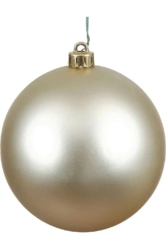 Champagne Matte Ball Ornaments (6 pack)