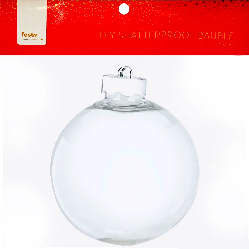 DIY Christmas Shatterproof Bauble - 100mm