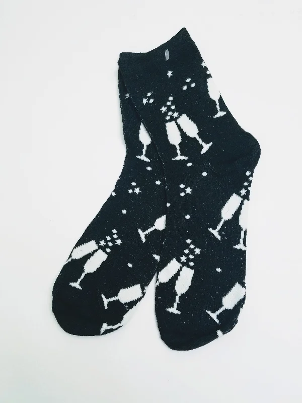 Champagne Toast Crew Socks