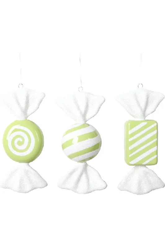 Lime Green Candy Ornament (Assortment of 3)