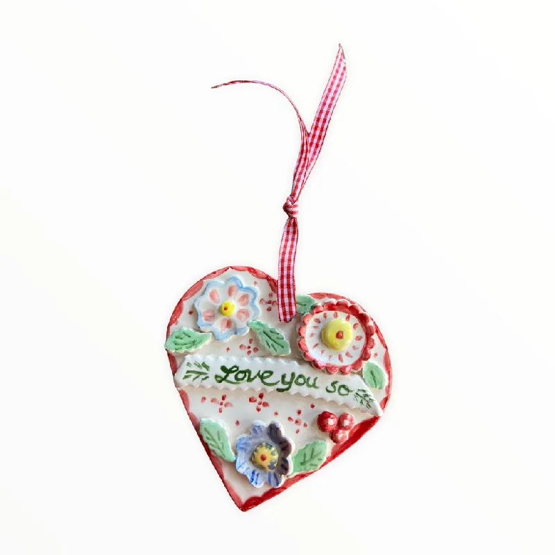 Love You So Heart Ornament