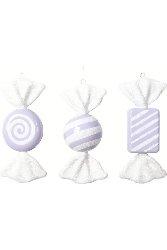 Pastel Lavender Candy Ornament (Assortment of 3)