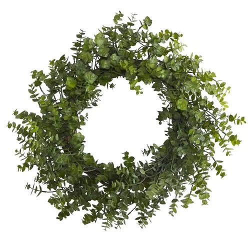 24" Eucalyptus Artificial Wreath