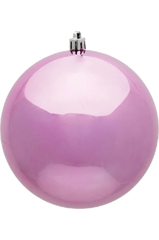 Pink Shiny Ball Christmas Tree Ornaments (6 pack)