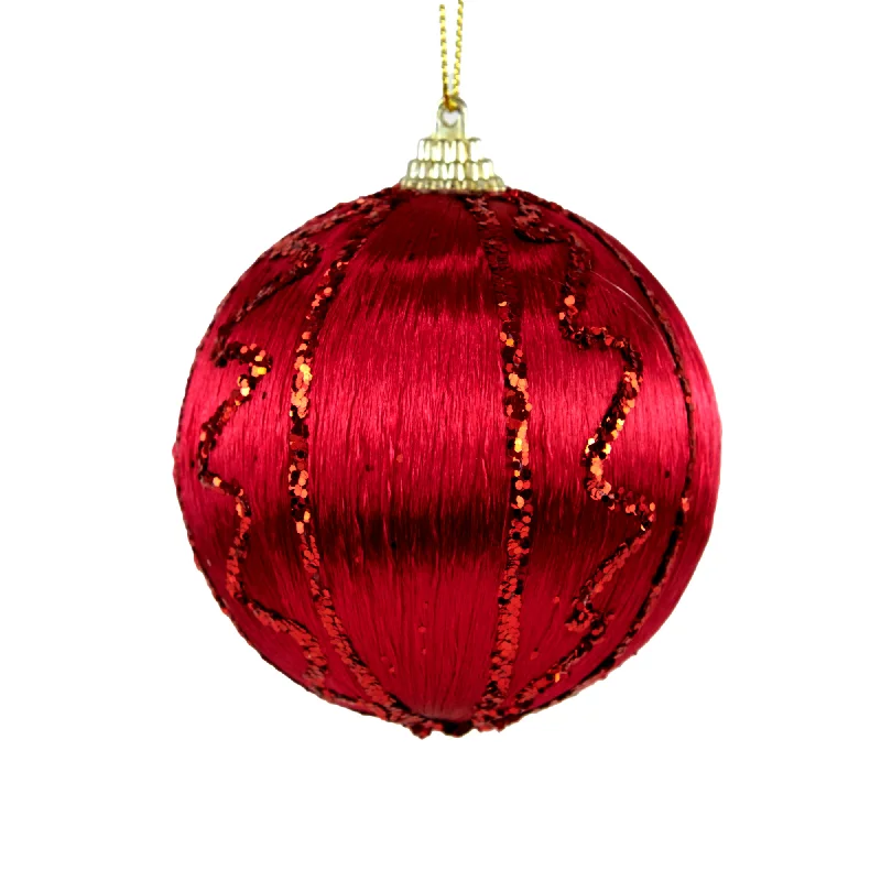 Christmas Bauble, Sequins Drizzel #33- 8cm