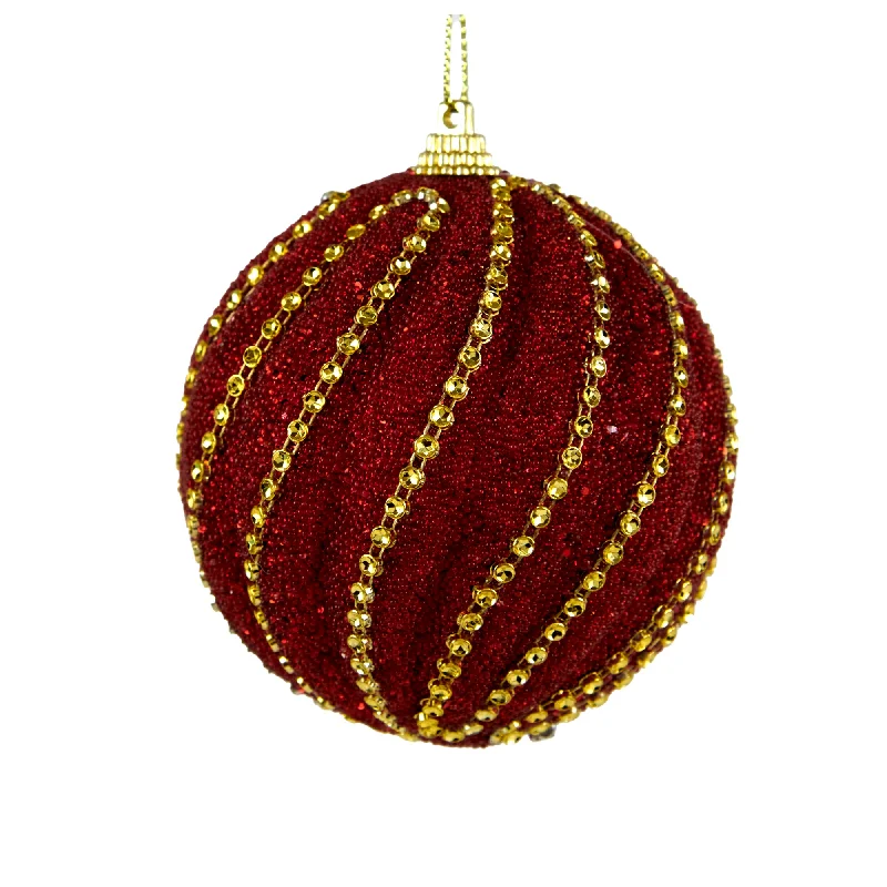 Christmas Bauble, Twist - 8cm