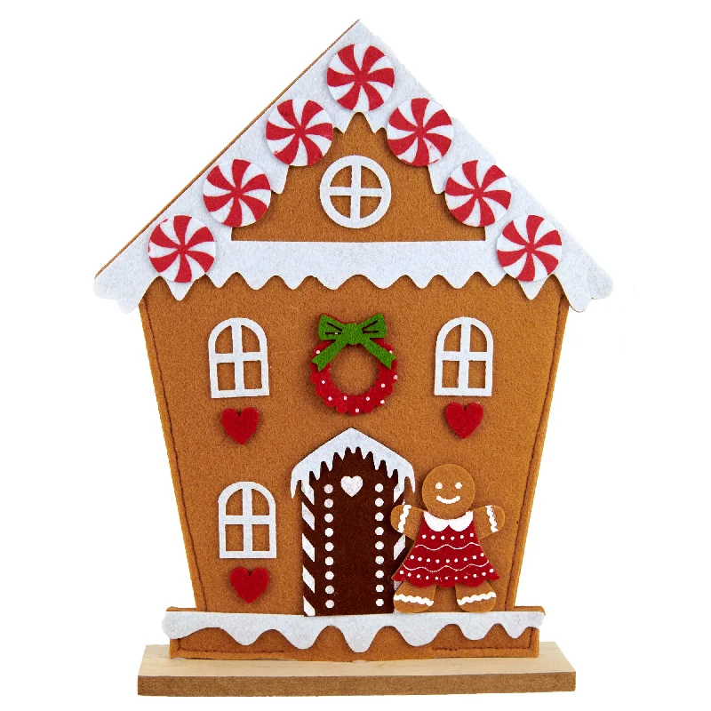 Christmas Decoration Felt, Gingerbread House- 28.5x41.5cm