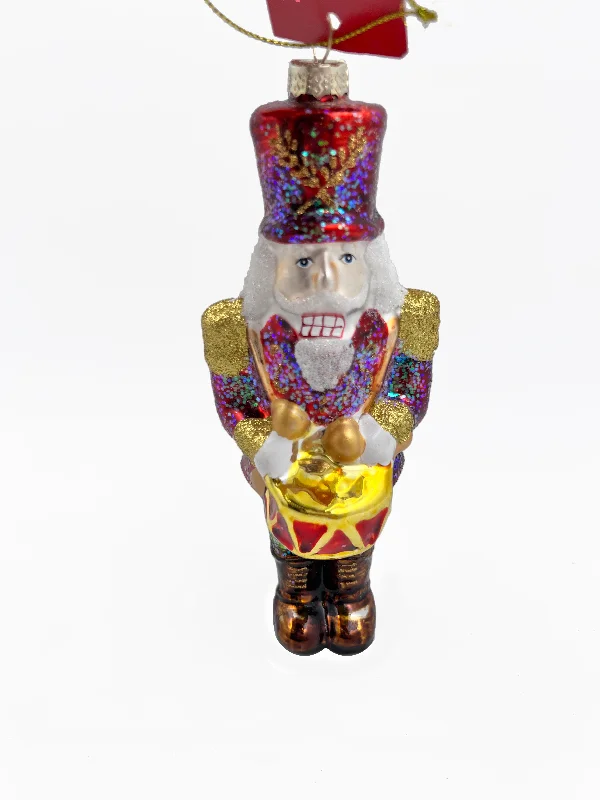 Christmas Glass Figure, Nutcracker- 7.5x6.7x19.2cm